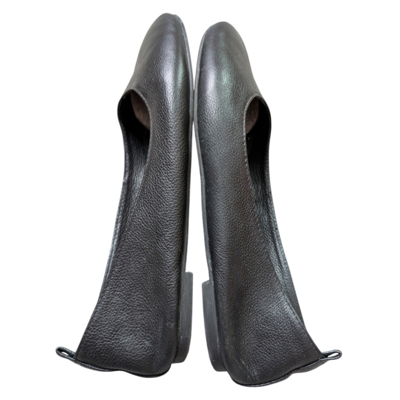 Steve Madden Ditra Ballet Flats Black Leather Slip-on Round Toe Women's size 6 - Picture 5 of 8
